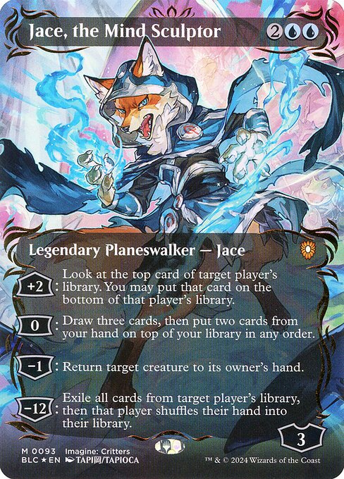 Jace, the Mind Sculptor (Borderless) (Raised Foil)