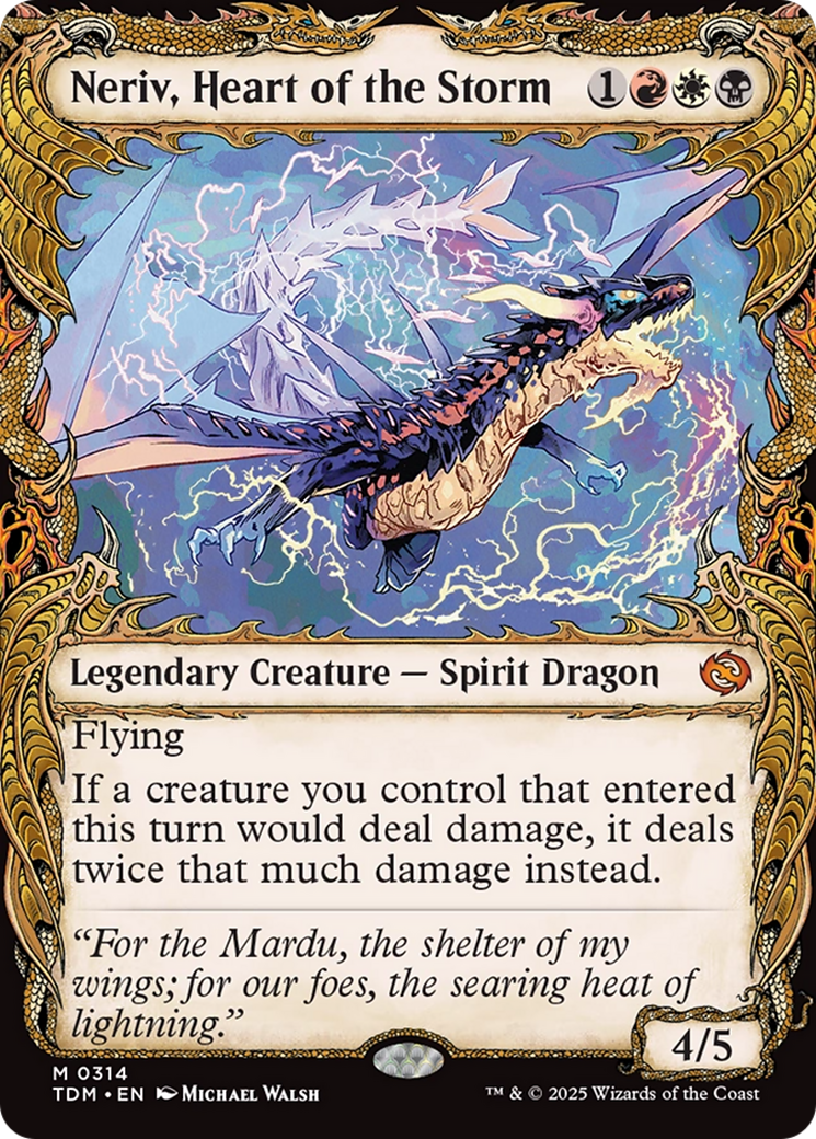 Neriv, Heart of the Storm (Showcase) (TDM-314) - Tarkir: Dragonstorm: (Showcase)