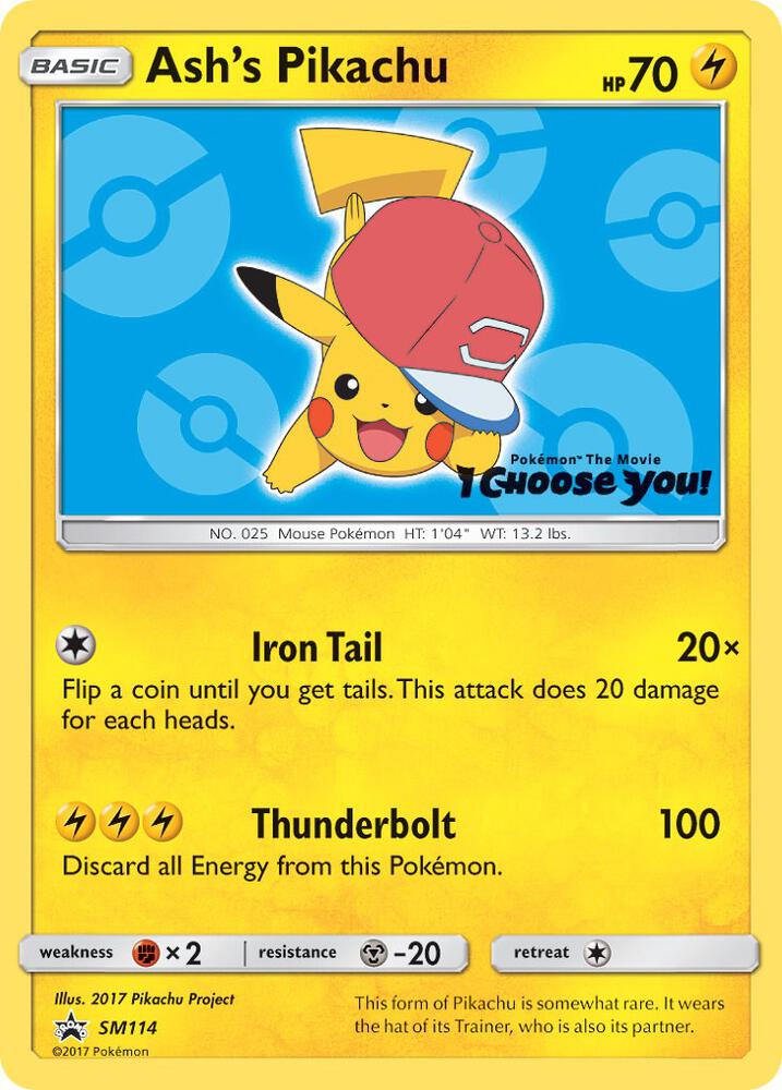Ash's Pikachu - SM114 - SM Promos (SMP)