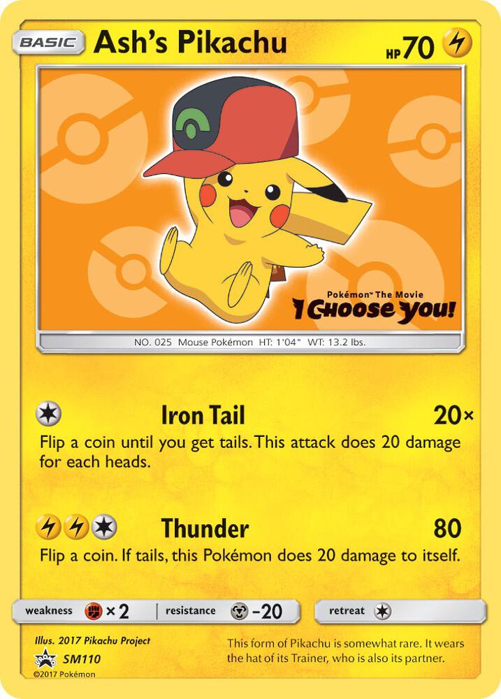 Ash's Pikachu - SM110 - SM Promos (SMP)