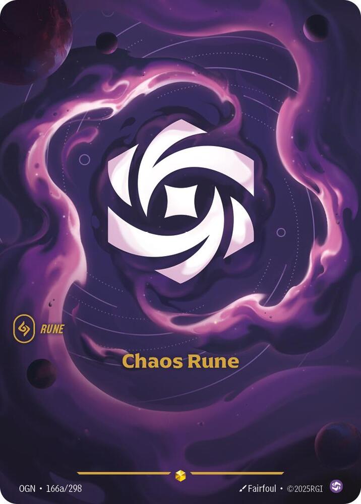 Chaos Rune (Alternate Art) - Origins (OGN) Riftbound