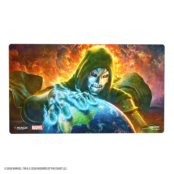 Playmat: MTG Shiny- Marvel Super Heroes- Doom Reigns Supreme