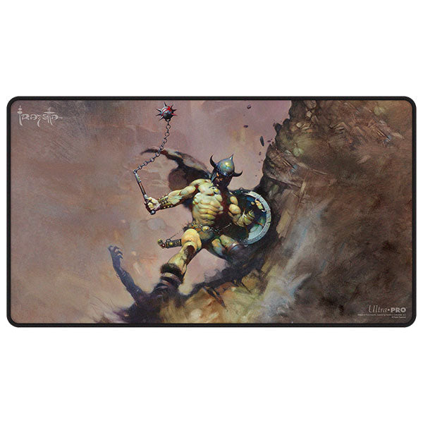 Playmat: Black Stitched- Artist Spotlight Frank Frazetta- Warrior with Ball and Chain