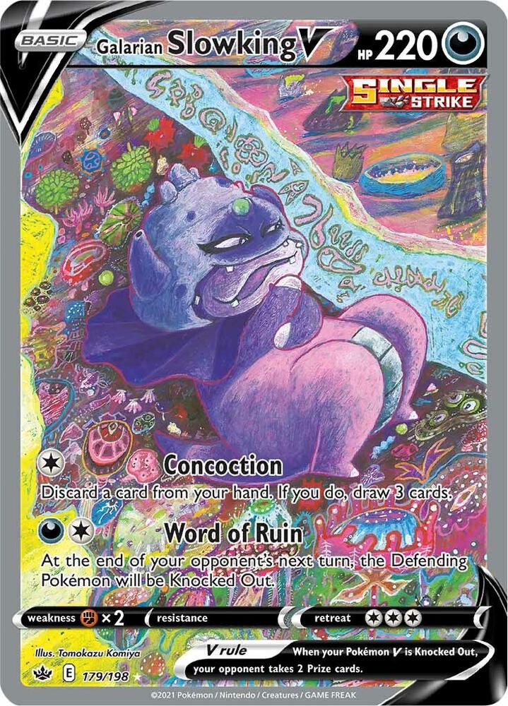 Galarian Slowking V (Alternate Full Art) - SWSH06: Chilling Reign (SWSH06)