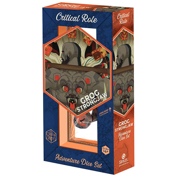 7-Die Set Vox Machina Adventure Dice: Grog Strongjaw