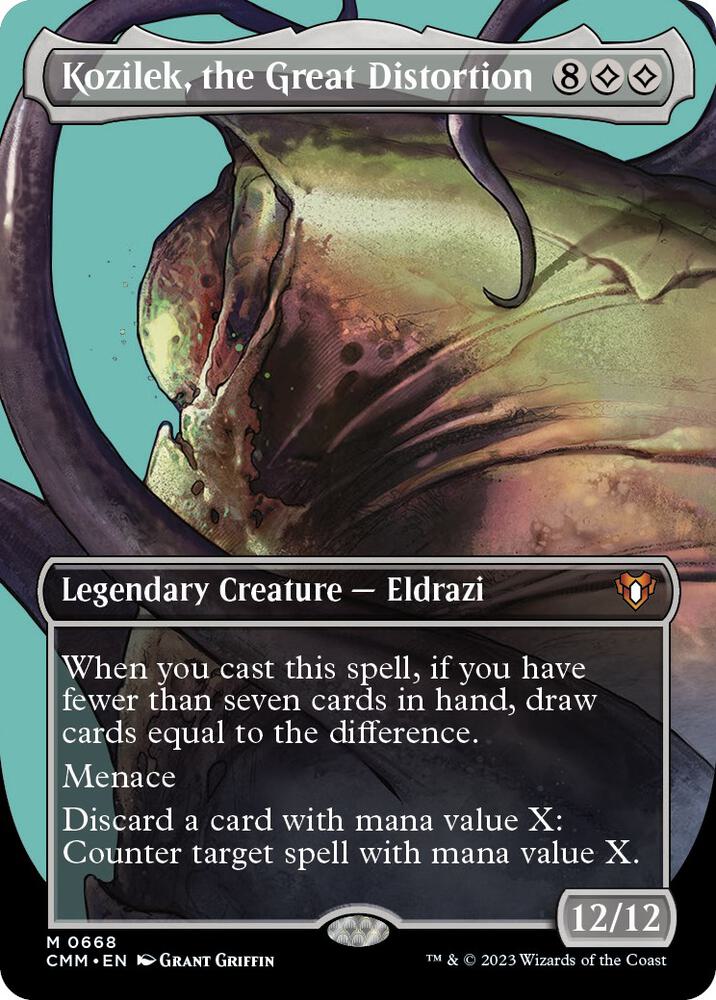Kozilek, the Great Distortion (Borderless) - Commander Masters (CMM)