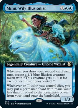 Minn, Wily Illusionist (Extended Art) - Commander: Adventures in the Forgotten Realms (AFC)