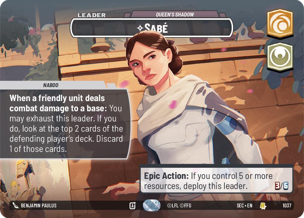 Sabe - Queen's Shadow (Showcase) - Secrets of Power (SEC)