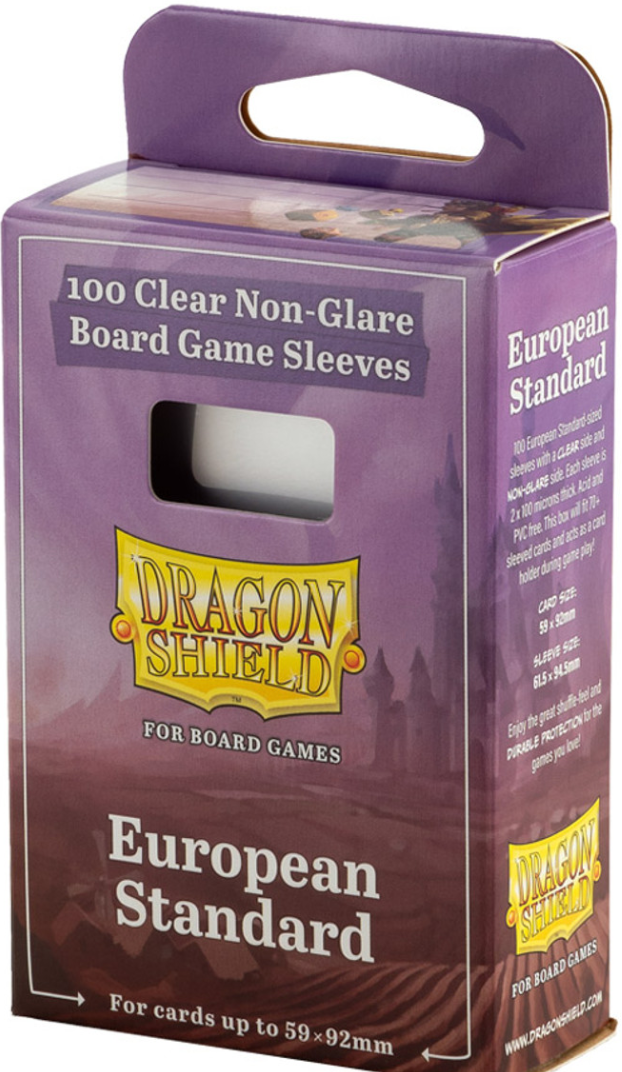 Deck Protector: Board Game Sleeve: Dragon Shield: European Standard (100)