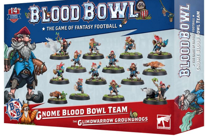 Warhammer: Gnome Blood Bowl Team: The Glimdwarrow Groundhogs