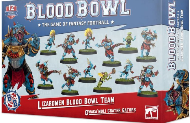 Warhammer: Lizardmen Blood Bowl Team – Gwaka'moli Crater Gators