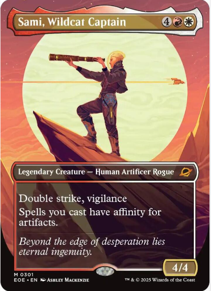 Sami, Wildcat Captain (Borderless) - Edge of Eternities (EOE)
