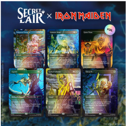 Secret Lair x Iron Maiden: Album Art - Rainbow Foil Edition - Secret Lair Drop Series (SLD)