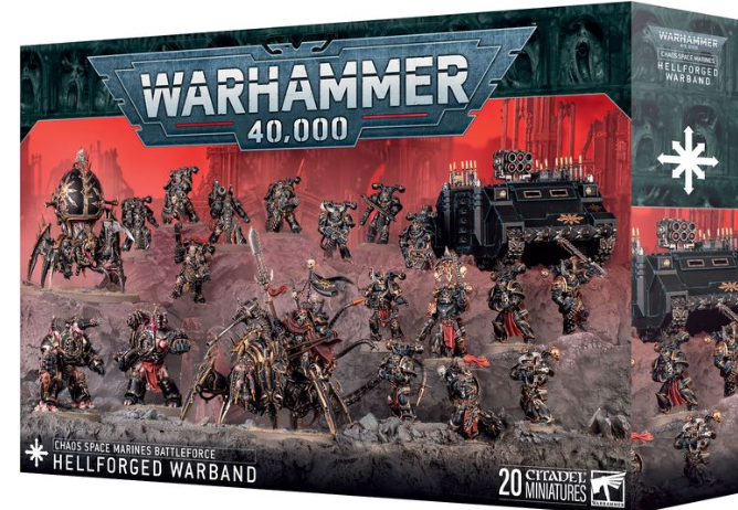 Warhammer 40K: Chaos Space Marines Battleforce: Hellforged Warband