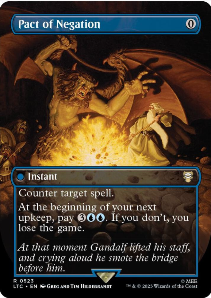 Pact of Negation (Borderless) - Commander: The Lord of the Rings: Tales of Middle-earth (LTC)