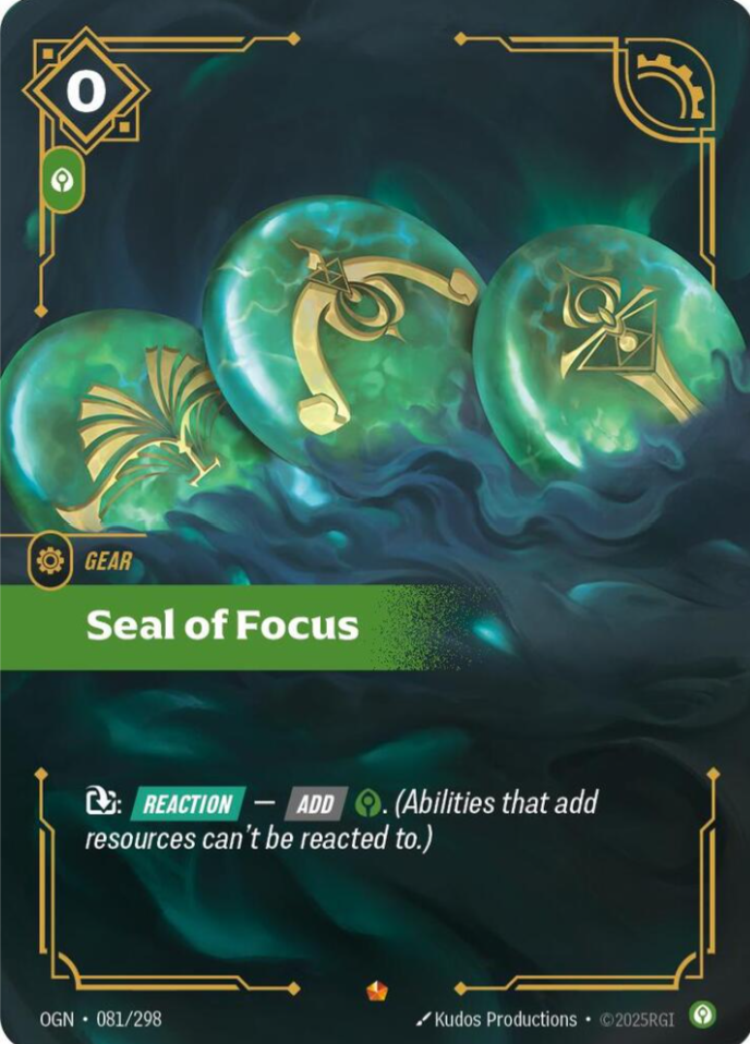 Riftbound: Seal of Focus - Origins (OGN)