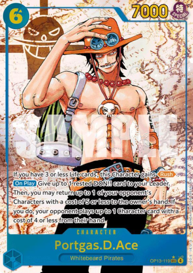 Portgas.D.Ace (119) (Parallel) - Carrying On His Will (OP13)