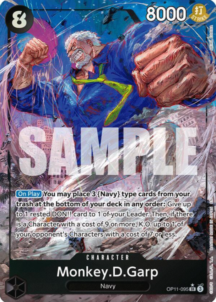 Monkey.D.Garp (Alternate Art) - A Fist of Divine Speed (OP11)