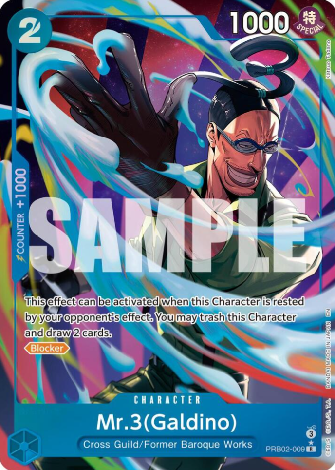 Mr.3(Galdino) - PRB02-009 (Alternate Art) - Premium Booster -The Best- Vol. 2 (PRB-02)