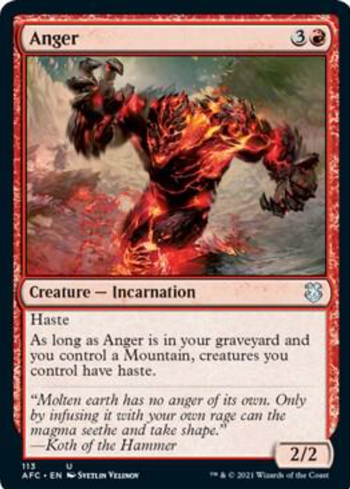 Anger - Commander: Adventures in the Forgotten Realms (AFC)
