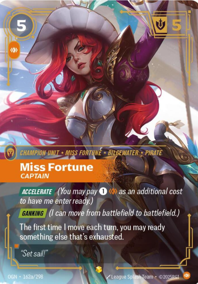Miss Fortune - Captain (Alternate Art) - Origins (OGN)