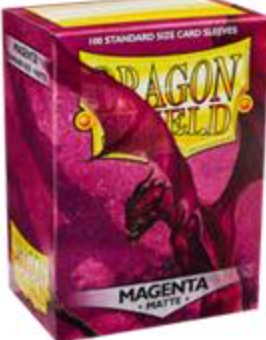 DRAGON SHIELD SLEEVES: MATTE MAGENTA (BOX OF 100)