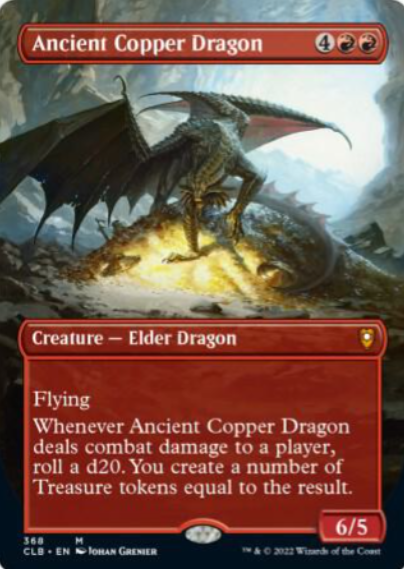 Ancient Copper Dragon (Borderless) - Commander Legends: Battle for Baldur's Gate (CLB)