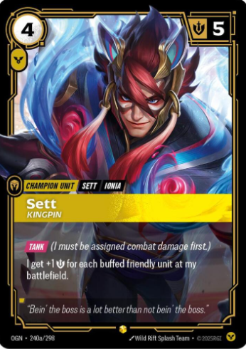 Sett - Kingpin (Alternate Art) - Origins (OGN)