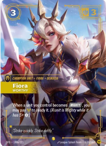 Fiora - Worthy (Alternate Art) - Spiritforged (SFD)