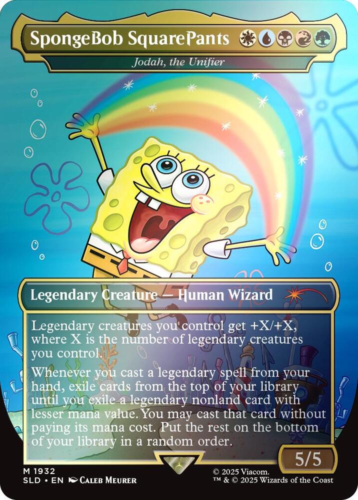 SpongeBob SquarePants - Jodah, the Unifier (Rainbow Foil) - Secret Lair Drop Series (SLD)