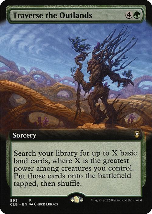 Traverse the Outlands (Extended Art) - Commander Legends: Battle for Baldur's Gate (CLB)