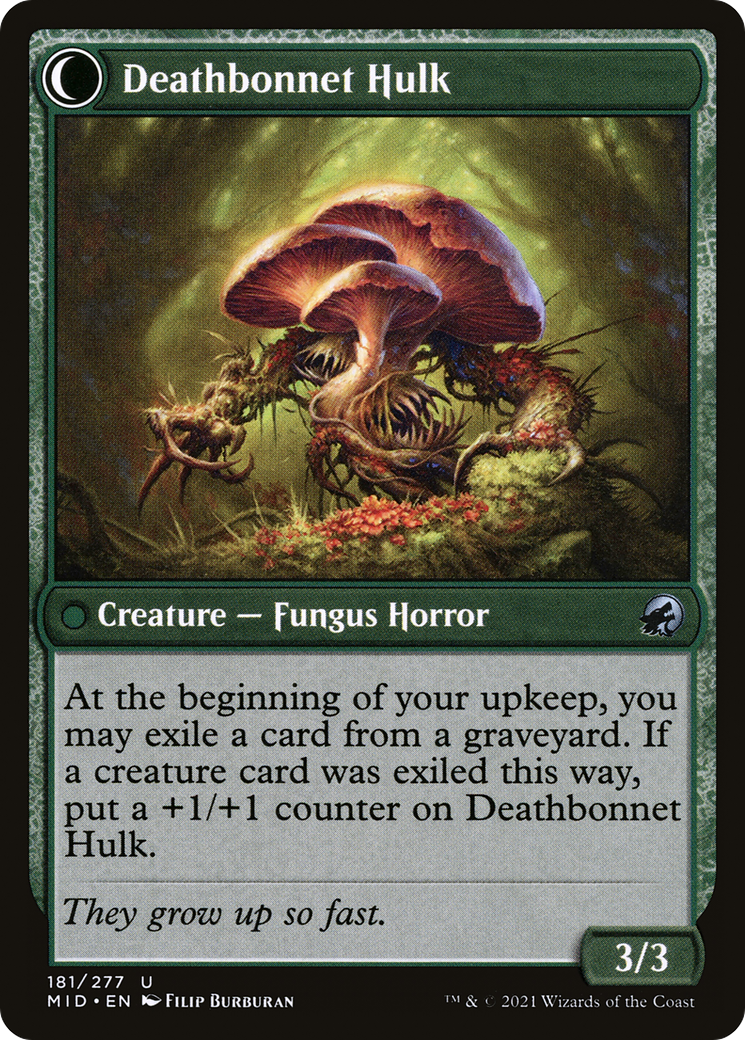 Deathbonnet Sprout (MID-181) - Innistrad: Midnight Hunt: (Double Faced Transform)
