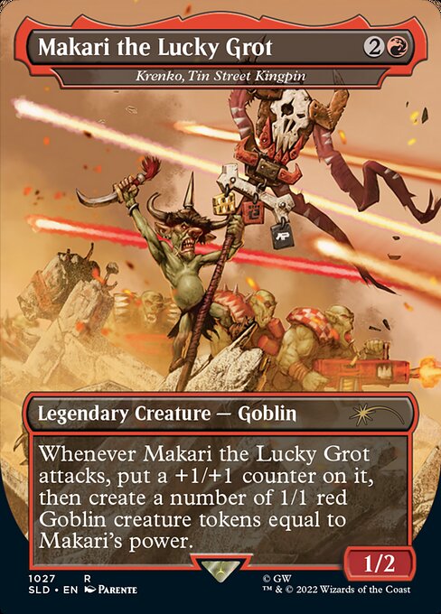 Makari the Lucky Grot - Krenko, Tin Street Kingpin (Borderless)