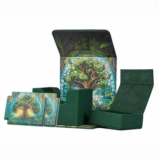 Stained Glass: Radiant 100+ Mythical Forest Deluxe Deck Vault
