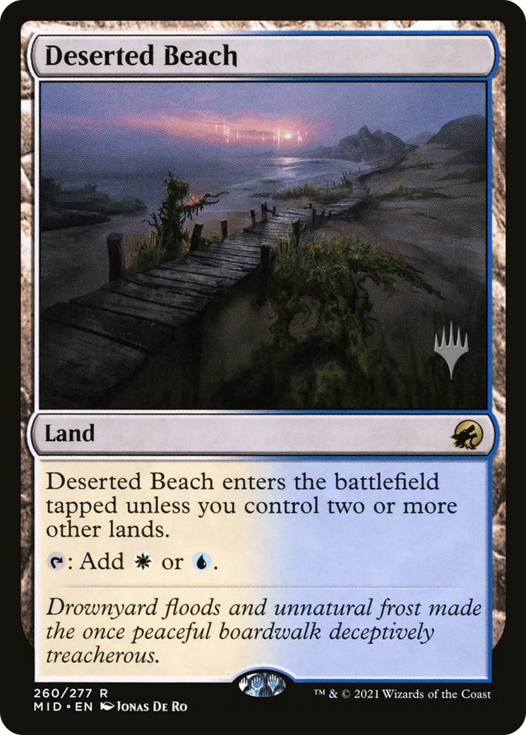Deserted Beach (PPMID-260) - Innistrad: Midnight Hunt Promos Foil