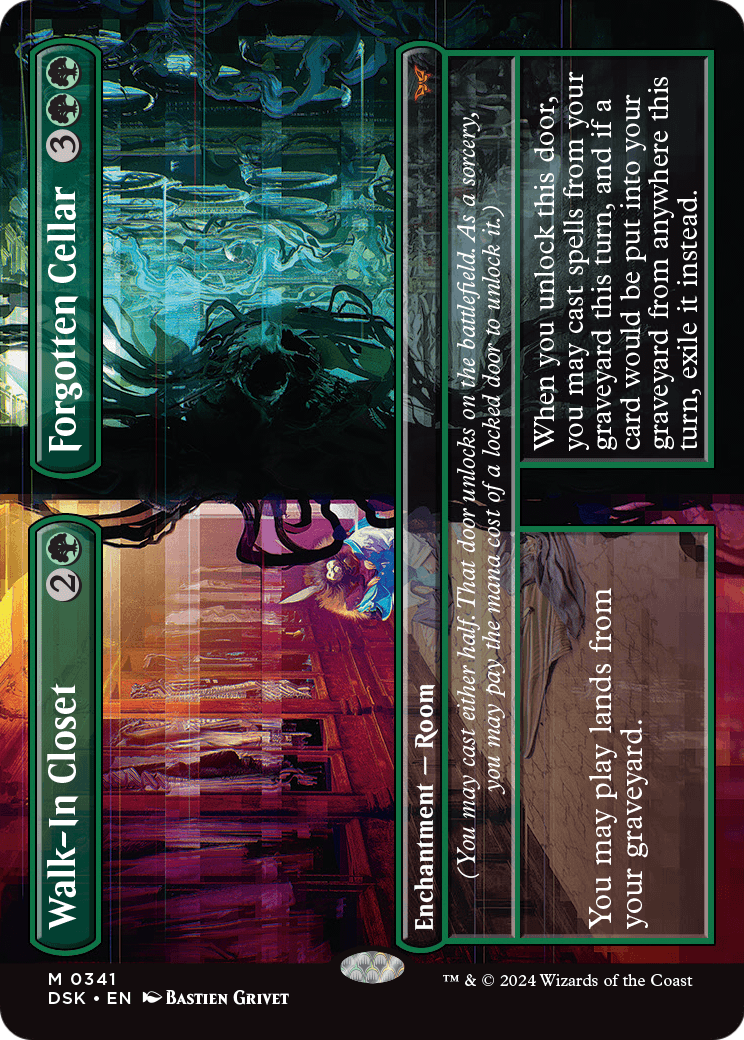Walk-In Closet // Forgotten Cellar (Borderless) (DSK-341) - Duskmourn: House of Horror Foil