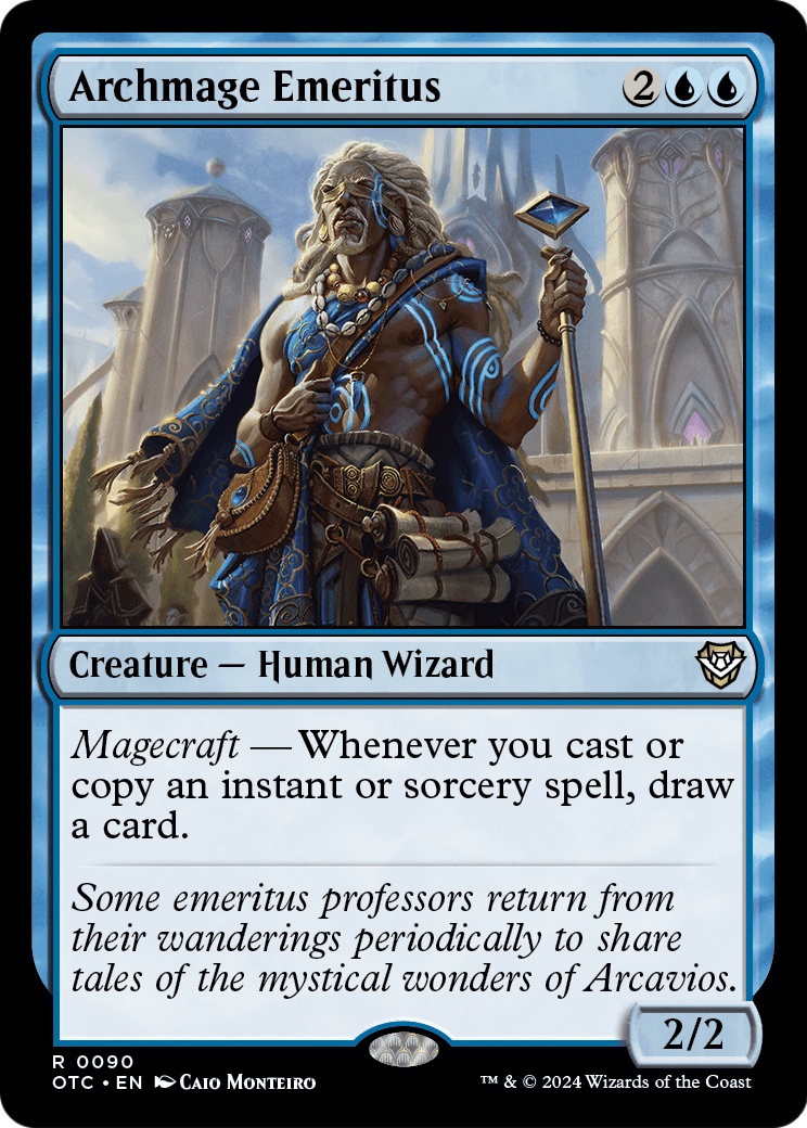 Archmage Emeritus (OTC-090) - Outlaws of Thunder Junction Commander