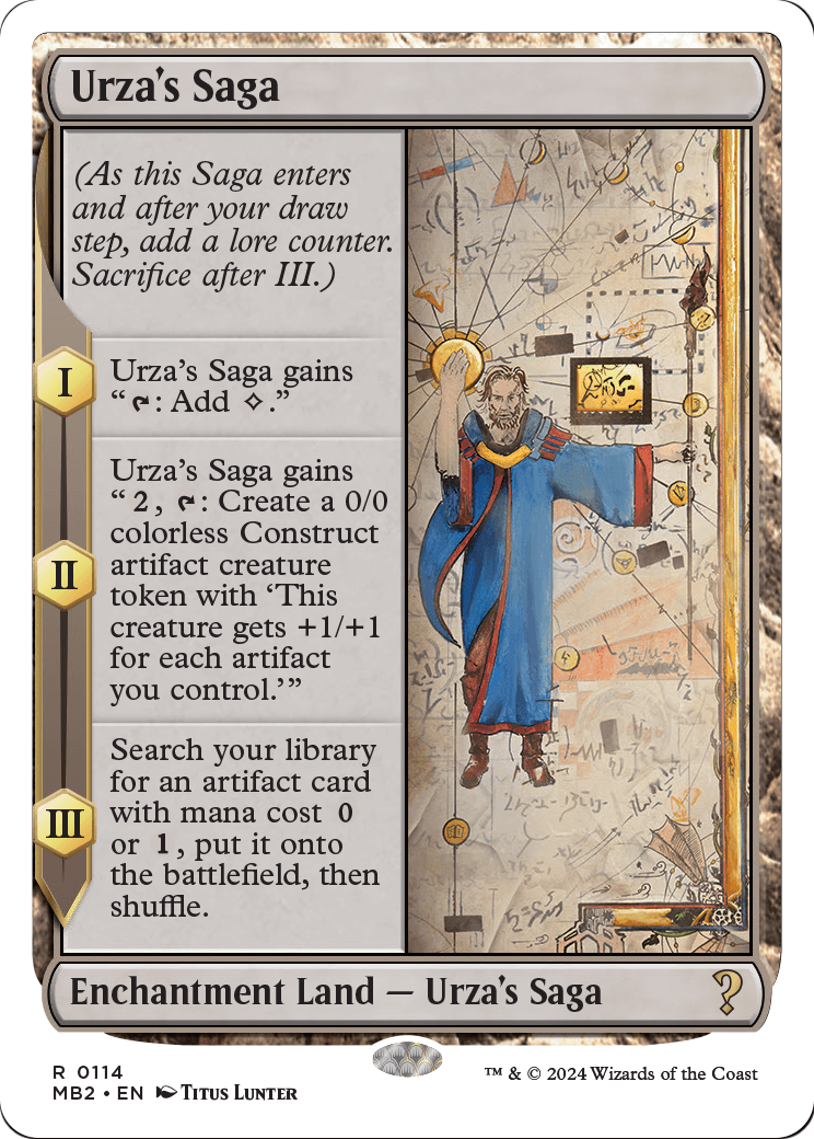 Urza's Saga (White Border) (MB2-114) - Mystery Booster 2