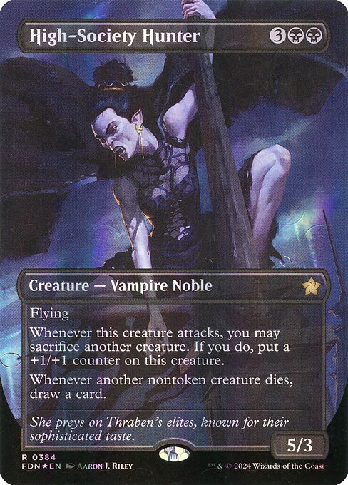 High-Society Hunter (Borderless) (Mana Foil)