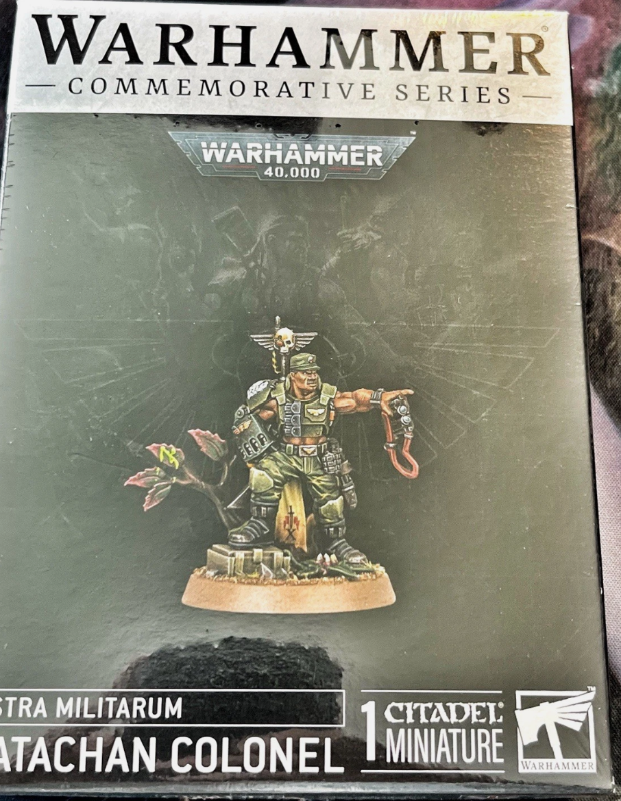 New Sealed GW Games Workshop Warhammer 40K Catachan Colonel Anniversary Model