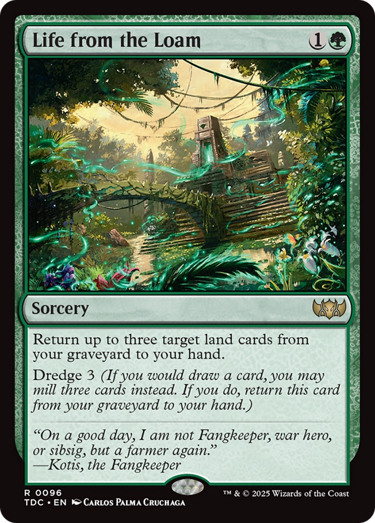 Life from the Loam (TDC-096) - Commander: Tarkir: Dragonstorm
