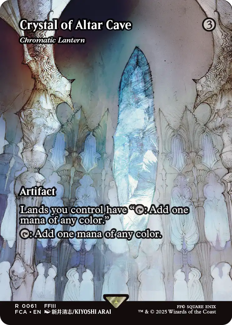 Crystal of Altar Cave - Chromatic Lantern (Showcase) (FCA-061) - FINAL FANTASY: Through the Ages / Crystal of Altar Cave (Borderless) Foil