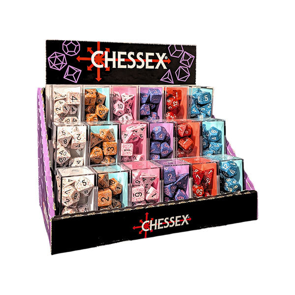 Chessex Polyhedral 7-Die Set Sampler: Speckled Dice
