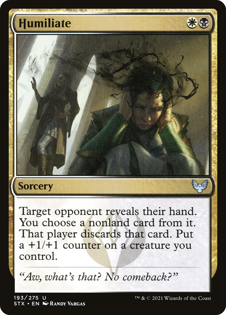 Humiliate (STX-193) - Strixhaven: School of Mages