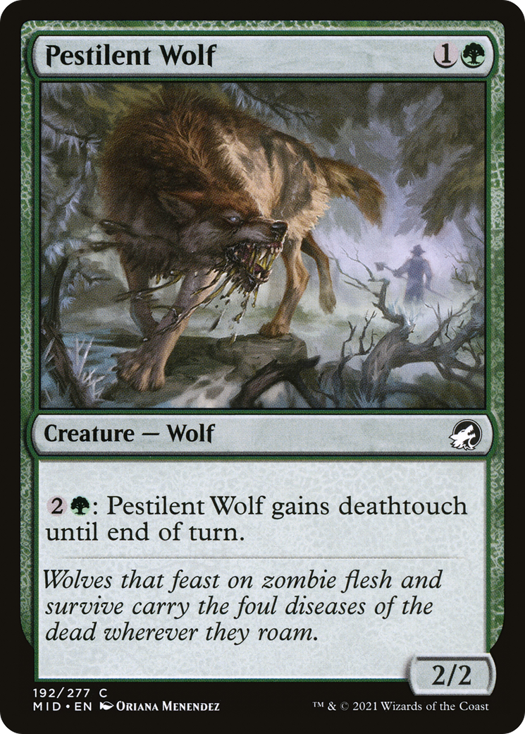 Pestilent Wolf (MID-192) - Innistrad: Midnight Hunt