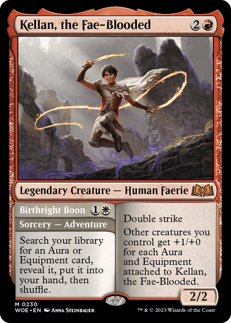 Kellan, the Fae-Blooded (WOE-230) - Wilds of Eldraine Foil