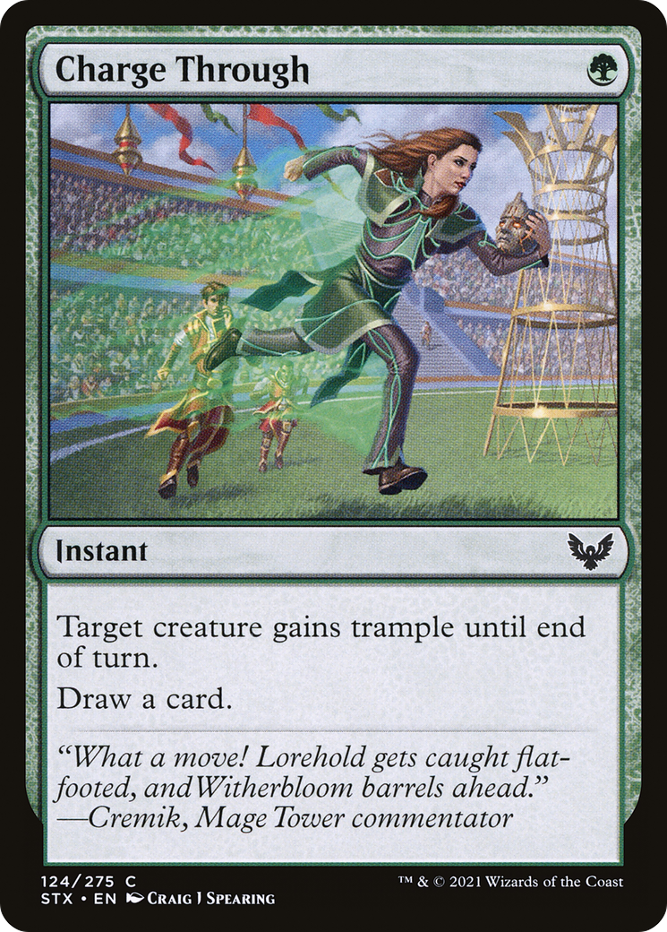 Charge Through (STX-124) - Strixhaven: School of Mages Foil