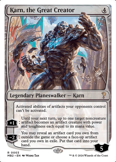 Karn, the Great Creator (White Border)
