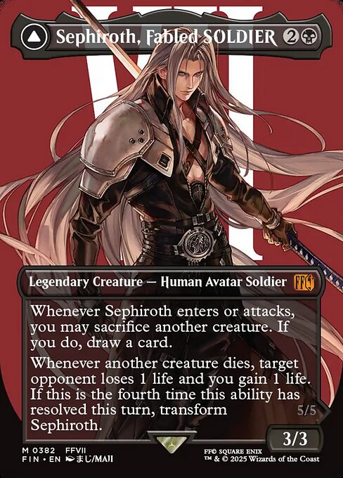 Sephiroth, Fabled SOLDIER (Borderless) (0382)