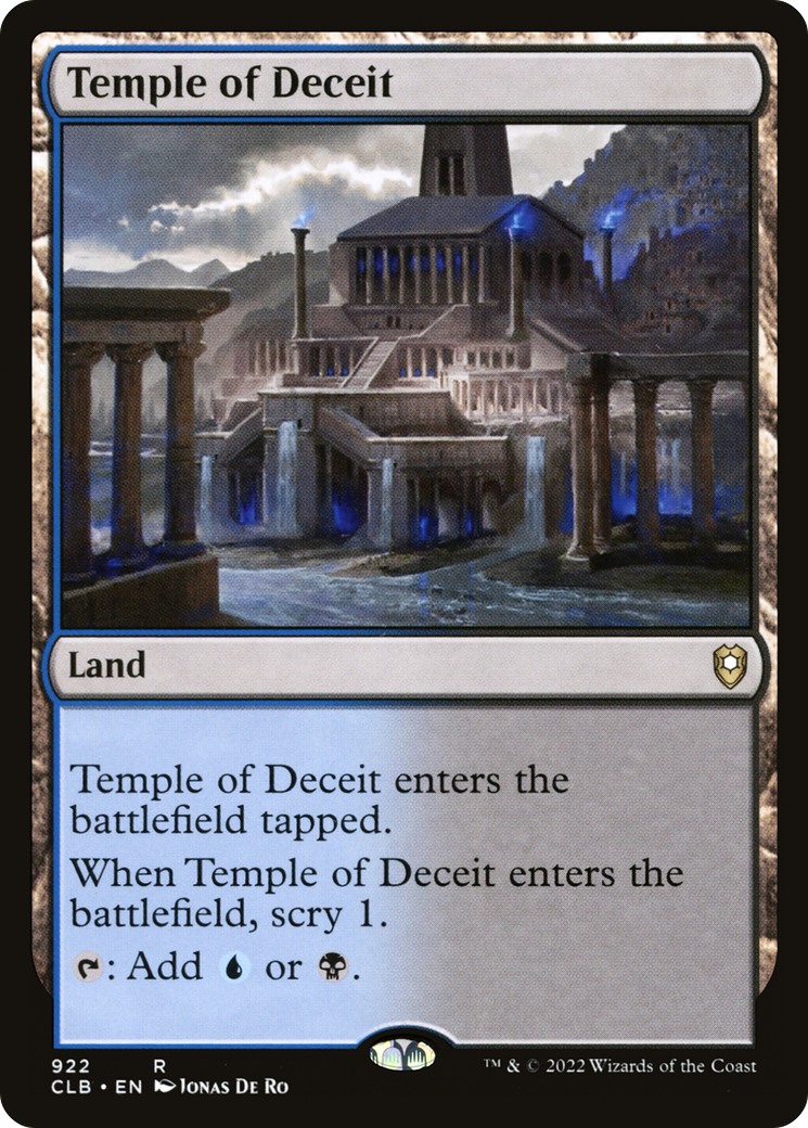 Temple of Deceit (CLB-922) - Commander Legends: Battle for Baldur's Gate